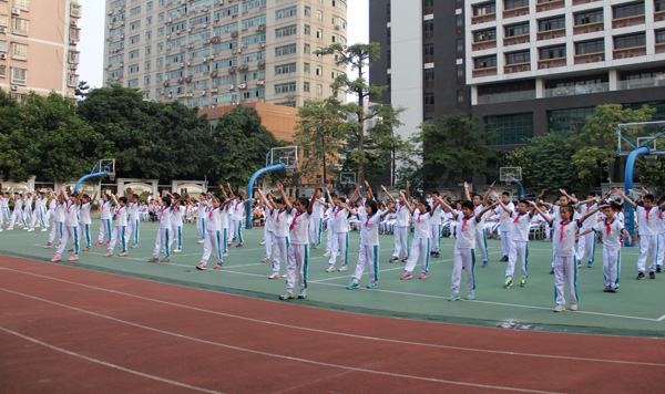 2014级新生广播体操比赛圆满结束